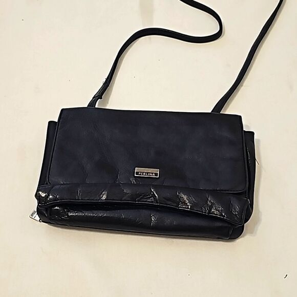 Perlina Handbags - Perlina vintage leather crossbody purse